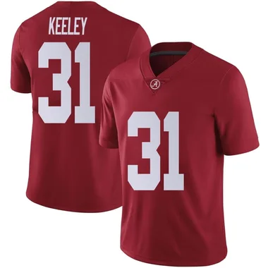 Men's Limited Keon Keeley Alabama Crimson Tide Crimson Football College Jersey