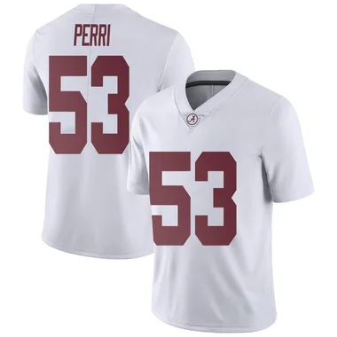 Men's Limited Vito Perri Alabama Crimson Tide Football College Jersey - White