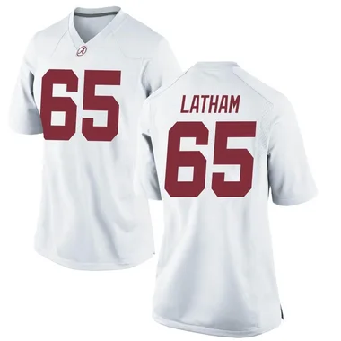 Women's Game JC Latham Alabama Crimson Tide Football College Jersey - White