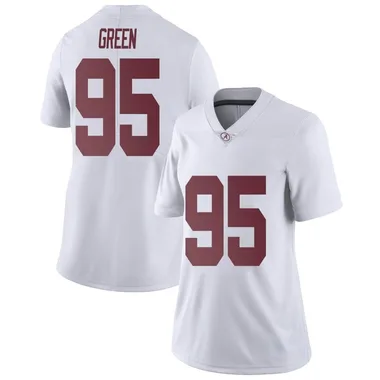 Women's Limited Anderson Green Alabama Crimson Tide Football College Jersey - White