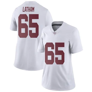 Women's Limited JC Latham Alabama Crimson Tide Football College Jersey - White